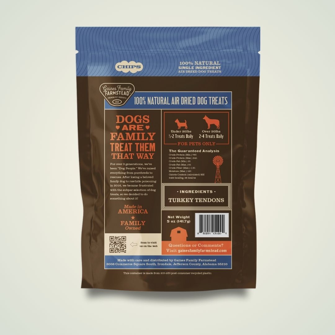 Gaines Family Farmstead Turkey Tendon Chips