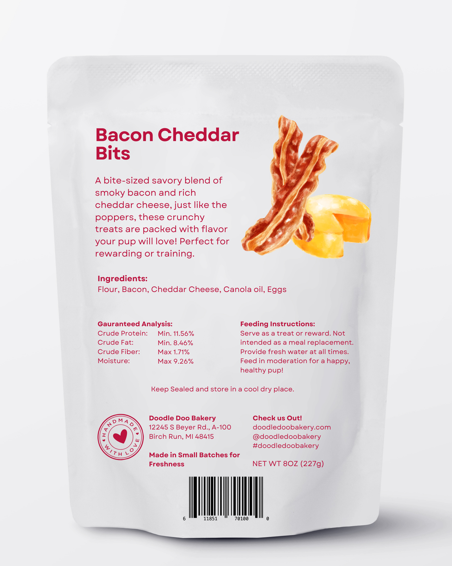 Doodle Doo Bakery - Bacon Cheddar Bits