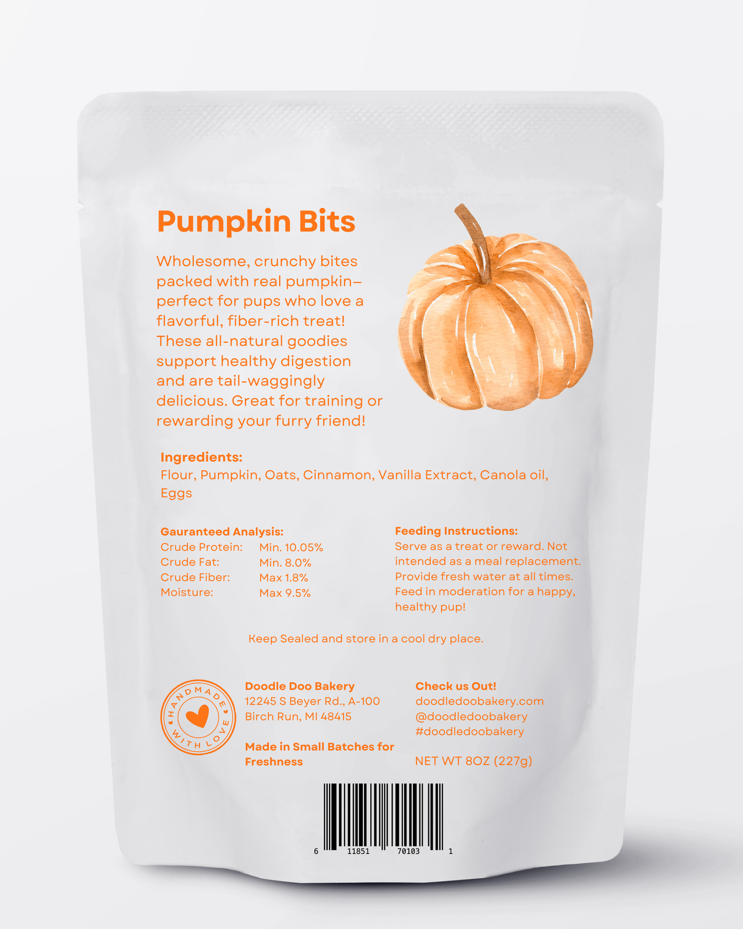 Doodle Doo Bakery - Pumpkin Bits