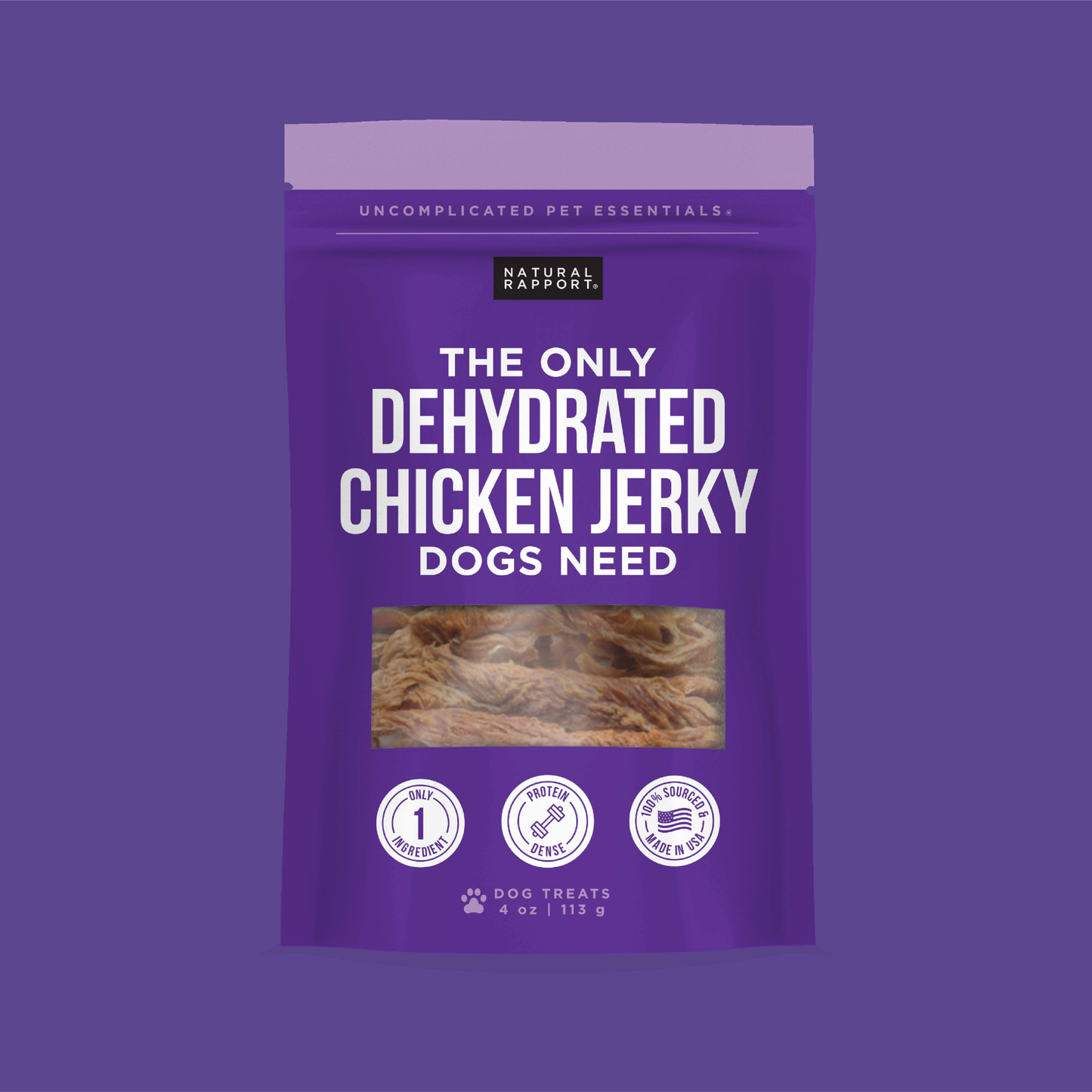 The Only Dehydrated Chicken Jerky Dogs Need