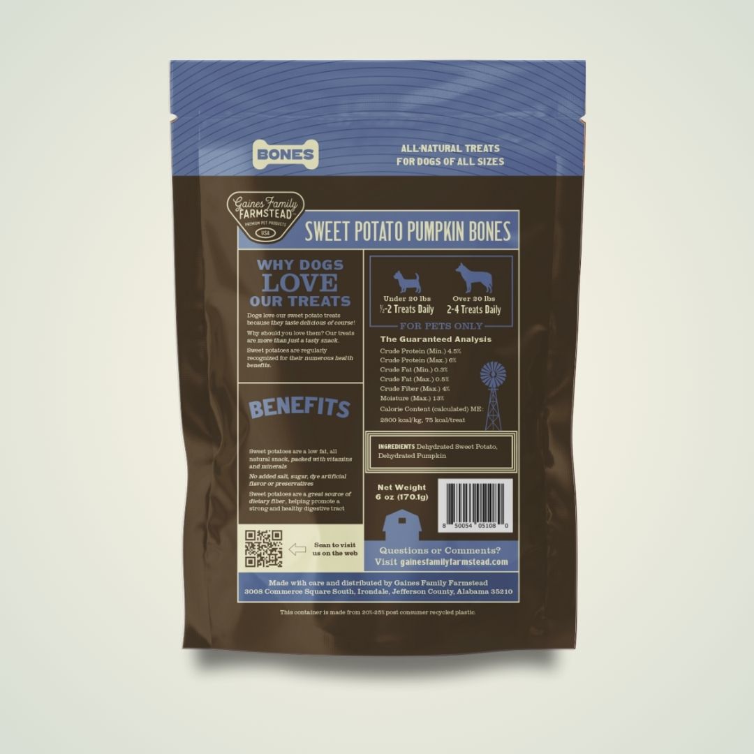 Gaines Family Farmstead Sweet Potato and Pumpkin Bones