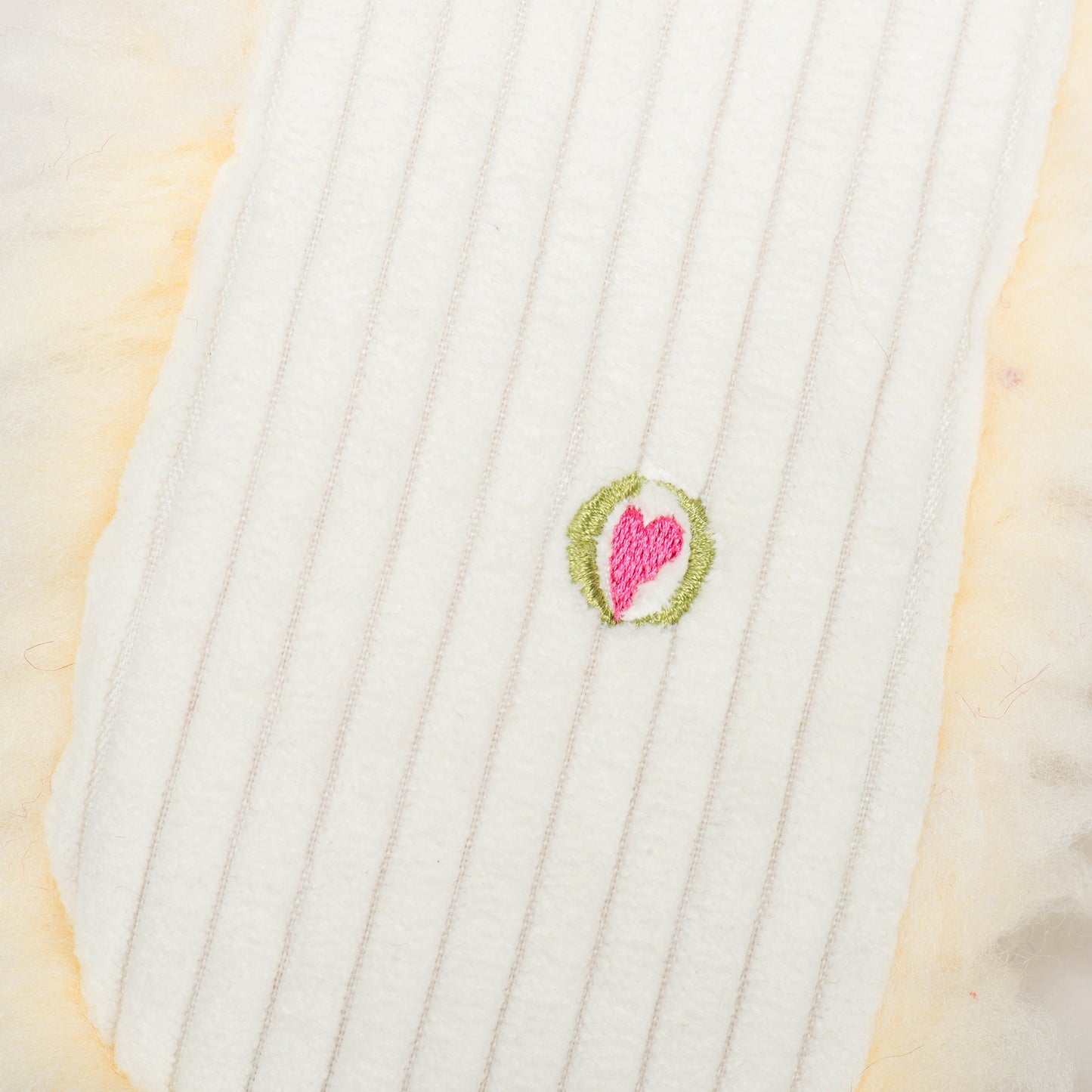 HuggleHounds Louise Lamb Fluffer Long & Lovelie™ Durable Plush Dog Toy