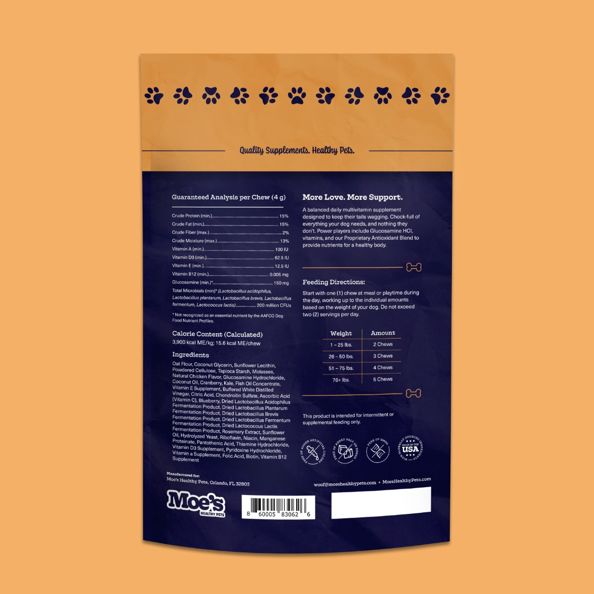 Moe's Healthy Pets Multi-Plus Chews