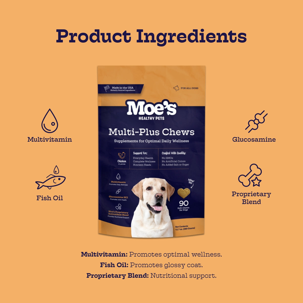 Moe's Healthy Pets Multi-Plus Chews