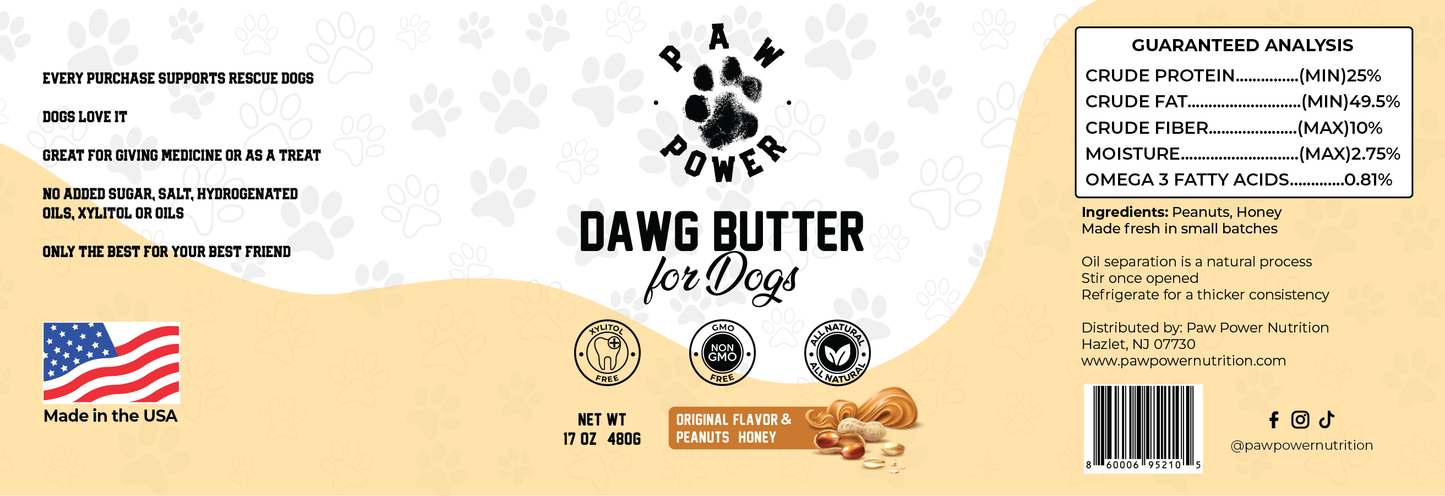 Paw Power Nutrition - Original Dawg Butter