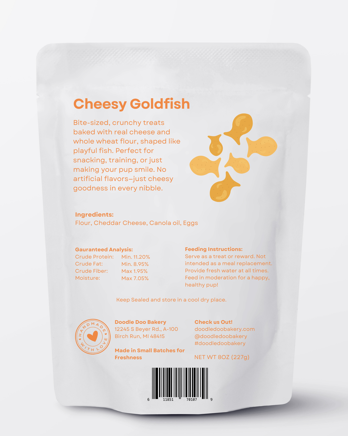 Doodle Doo Bakery - Cheesy Goldfish